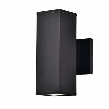 SUNPARK Outdoor Integrated LED Wall Light Fixture, 4000K, Black Finish 3-4046D-A-05-4000K